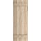 Ekena Millwork Rustic Three Board Spaced Board-n-Batten Hand Hewn Faux Wood Shutters, 17 1/2W x 46H, PR SHUBSS17X46HHPR - alternate 16